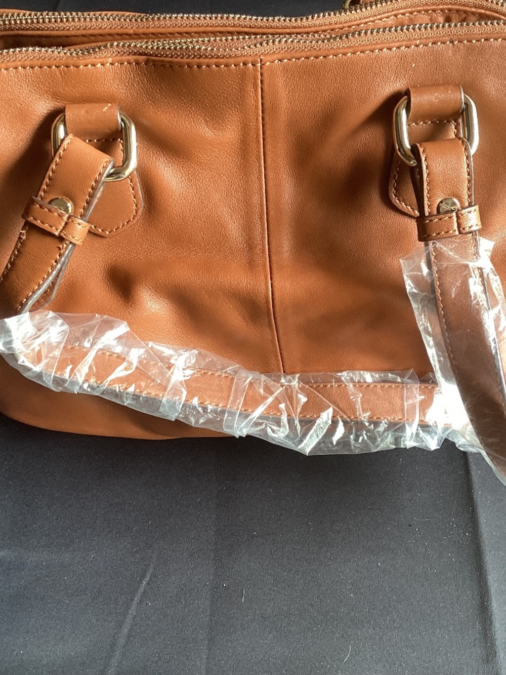 Isaac Mizrahi Brown Leather Shoulder Bag